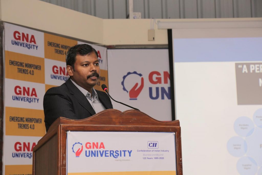 Addressing in HR Conclave, GNA University, Punjab. Neel SMARTEC Accomplishment
