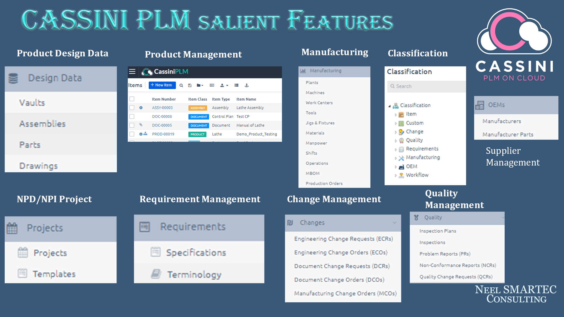 Cassini PLM Features