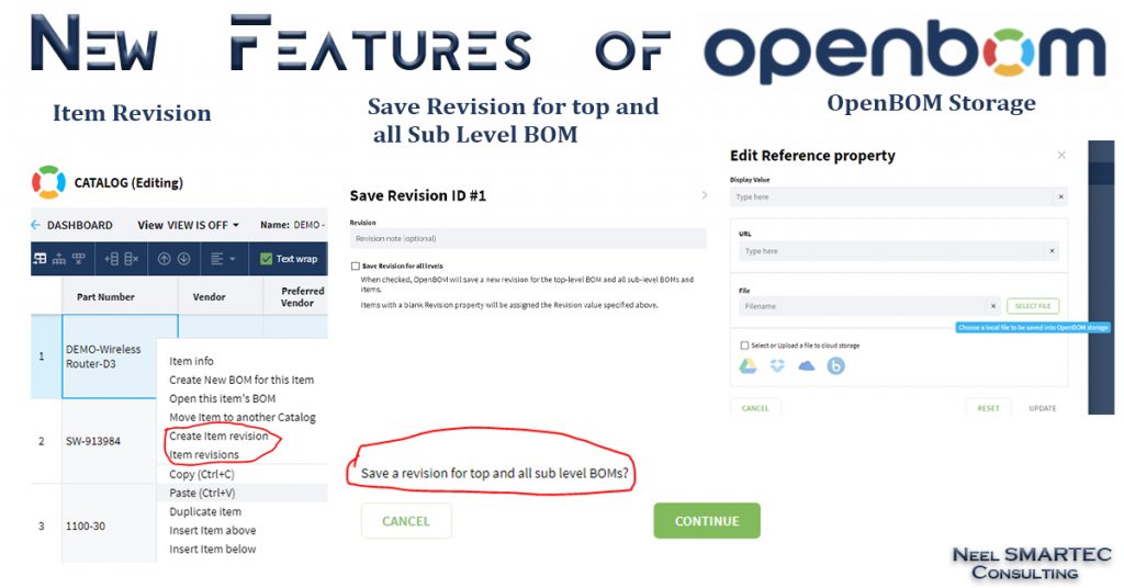 Features of OpenBOM