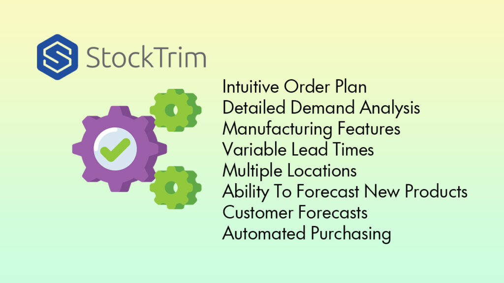 Stocktrim Stock inventory forecasting