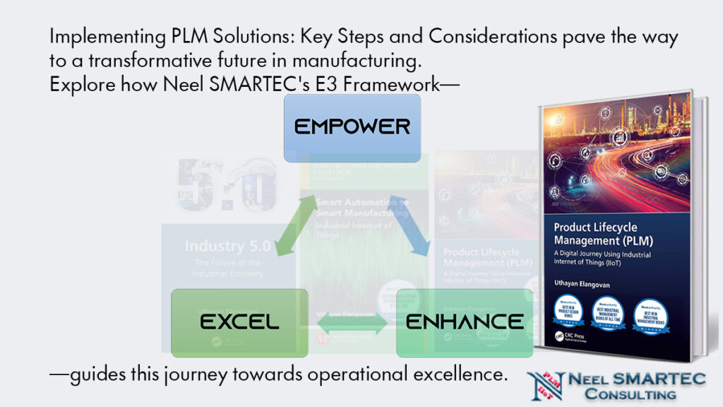 Implementing PLM Solutions: Key Steps and Considerations pave the way to a transformative future in manufacturing. Explore how Neel SMARTEC's E3 Framework—Empower, Enhance, Excel—guides this journey towards operational excellence.