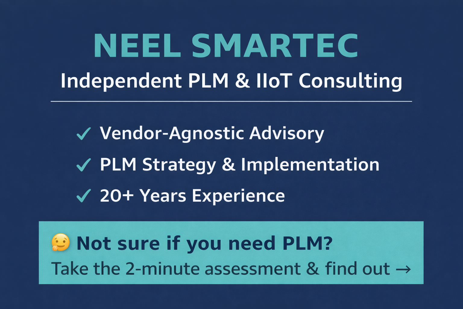 PLM readiness assessment
